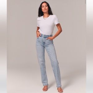 Abercrombie Ultra High Rise 90s Straight Jeans